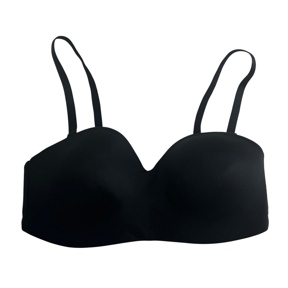 Wacoal Staying Power US 36C Black Strapless Adjustable Wireless Bra 854372